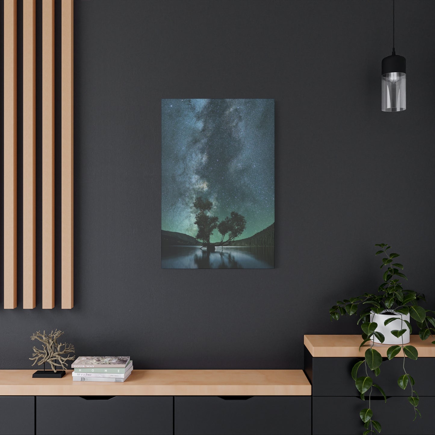 Milky Way Night Sky Canvas Wall Art